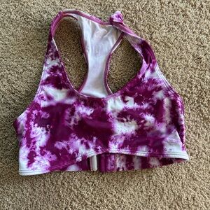 Senita Purple Tie-Dye Swim Top